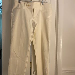 Lilly Pulitzer Off White Cropped Luxury Pants